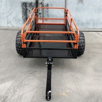 Remorque utilitaire ATV en fer, capacité de charge 1500 LBS, remorque de transport pour tondeuse à gazon, remorque basculante OEM