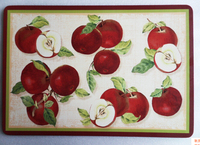 Set de table en bois à motifs de fruits