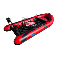Qingdao hedia bateau en aluminium 16 pieds, bateau gonflable 460