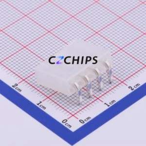 X9357WR-04-N2SN Wire-to-Board Pin Header Bent Lead Through Hole,P=4.2mm Connector 1x4P 4.2mm Right Angle Insert 4P - Product Image 2