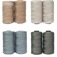 DIY Craft Crochet Fil Glace Soie Fil Art Fil Cordon 1.5mm Polypropylène Fil pour Chapeau Poupée Sacs À Coudre Panier Crochet