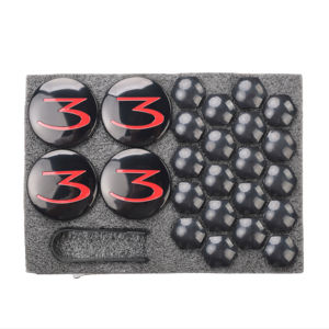 Accessoires Tesla Model 3 Housse de roue de voiture Housse de <span class=keywords><strong>jante</strong></span> et couvercle d'écrou de roue pour Tesla Model 3 X S - Product Image 1