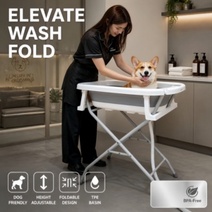 Yxleisure Bañera Plegable <span class=keywords><strong>para</strong></span> <span class=keywords><strong>Perros</strong></span> - Estación de Lavado Elevable de Hierro y TPE - Baño Portátil <span class=keywords><strong>para</strong></span> Aseo de Mascotas en Interiores y Exteriores - Venta al por Mayor B2B - Product Image 1