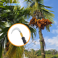 Poste Telescópico de 60/70/80 pies para Cosechar Frutas, Recolector de Cocos, Poste Telescópico de Fibra de Carbono para Cosechar Nuez de Areca