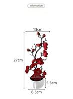 Nouvelles Branches Artificielles de Prunier Blanc et de Pommier des Neiges, Décoration Intérieure, Accessoires de Photographie pour Mariage et Nouvel An