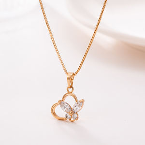 Joyería XUPING al Por Mayor Collar para Mujer con Colgante de Dije de Moda Chapado en Oro de 14K y 18K - Product Image 6