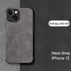 Bán buôn da cừu da trường hợp điện thoại cho Iphone 15 14 13 12 11 Pro Max Mini x XS XR Retro Màu rắn mềm Silicone Bìa - Product Image 6