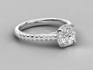 Vente directe d'usine Bague en diamant avec un design tendance Bijoux de mode pour femmes Bague en diamant à vendre - Product Image 4