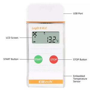 เครื่องบันทึกข้อมูลอุณหภูมิแบบไร้สายบลูทูธ USB 16000 จุดบันทึกข้อมูล - Product Image 4