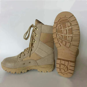 Cheville haute hommes bottes de Combat en plein air désert entraînement cuir noir vert bottes de sécurité tactique - Product Image 4