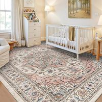 Grand tapis de sol moderne à motif bohème, en polyester doux, lavable, antidérapant, pour salon, chambre à coucher, décoration intérieure