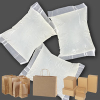 Colle thermofusible industrielle blanche transparente en bloc pour l'emballage de boîtes cadeaux avec une excellente force de liaison