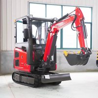 Pengiriman Gratis Excavator 2,5 Ton Mesin EPA Digger Mini Excavator Rumah Tangga 1 Ton 2 Ton Excavator Kecil Infront Dijual