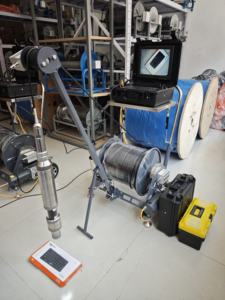 73 كاميرات مزدوجة دوران عربة عربة عربة بئر فحص عميق كاميرا حفرة - Product Image 2