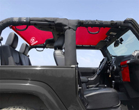 Pare-soleil souple en maille PVC pour toit de Jeep Wrangler, protection contre le bruit du vent avant, arrière et dorsal, et anti-UV