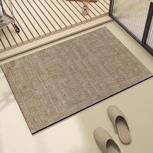 Tapis de bain en terre de diatomée Jincang, style moderne minimaliste Wabi Sabi, antidérapant et absorbant pour salle de bain - Product Image 4