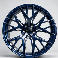 Jantes de voiture de luxe forgées sur mesure, multi-branches, bicolores, en alliage, pour berlines sportives et véhicules électriques Y007