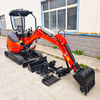 Mini-excavatrice 2,5 tonnes avec moteur Kubota EPA Euro 5, livraison gratuite, pour usage agricole et domestique, également disponible en versions 1 et 2 tonnes