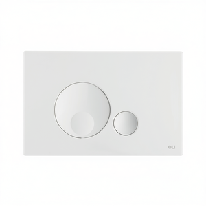 Placa de descarga doble blanca 100x60mm para inodoro Bianca - Product Image 3