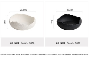 Modern Creative Uniquely Designed Irregular Porcelain Bowl White Ceramic <b>Soup</b> Bowl Shaped Irregular Creative Fruit Salad Bowl - Product Image 6