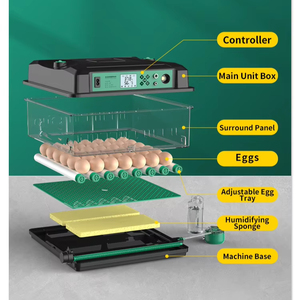 Loại mới 100 trứng gà tự động lồng ấp trứng và Máy Ấp Trứng - Product Image 5