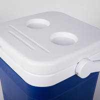 Boîte isotherme portable en plastique de qualité alimentaire, à longue rétention de froid, hermétique et anti-fuite, pour le stockage de glace en extérieur