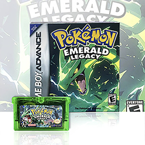 Cartouche de jeu USA Version Emerald Legacy RTC Flash Cart Real Time Clock pour console vidéo GBA - Cartouche ROM Hack Anglaise - Product Image 1
