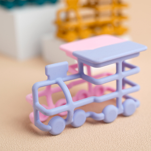 Mordedores de Silicona Libres de BPA para Bebés Recién Nacidos, Set de Regalo, Juguetes Sensoriales para la Dentición, Forma de Tren, Silicona Masticable para Niños Pequeños - Product Image 4