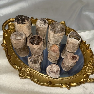 Großhandel hochwertige Baum platte Display natürlichen versteinerten Holz stumpf für Home Decoration - Product Image 6