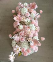 Neuer Stil Realistischer Künstlicher Blumen-Tischläufer für Hochzeitsfeiern und Schulanfangsdekorationen