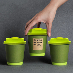 Vasos de Papel Impresos Desechables de Doble Pared, Ondulados, Recubiertos de PE, Biodegradables, 250ml, con Logotipo Personalizado para Café y Panettone, 230-320gsm - Product Image 2