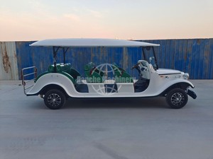 รถกอล์ฟไฟฟ้า 14 ที่นั่ง สไตล์วินเทจสุดหรู พร้อมระบบไฟฟ้ากระแสสลับ 72V 5KW สำหรับสถานที่ท่องเที่ยว - Product Image 6