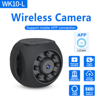 Kamera WIFI Mini WK10-L Laris Manis, Kamera Keamanan Rumah Nirkabel, Kamera Video Mini, Camcorder Mini, Kamera IP Indoor Rumah, WiFi Mini