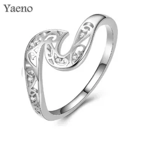 New Zircon Design Real 925 Sterling Silver Ring cz diamonds ring