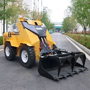 小型ホイールスキッドステアローダー300KG 350KG 450KGフロントエンド伸縮式ミニホイールアタッチメント付き - Product Image 2