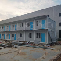 Kits de maisons conteneurs préfabriquées en kit, duplex, mobiles, de 20 pieds, personnalisées, pour complexe hôtelier, Jamaïque, à vendre
