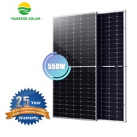 Panel Surya 550W Efisiensi Tinggi Energi Bersih Instalasi Komersial Proyek Surya Output Handal Desain Tahan Lama