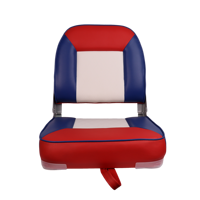 Siège de bateau marin pliable en cuir PU imperméable, siège de pêche rabattable pour bateau à fond plat, chaise pour yacht et petite embarcation