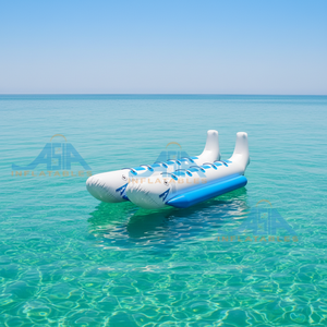 Double Lane <span class=keywords><strong>10</strong></span> <span class=keywords><strong>Places</strong></span> Flotteurs Surf Radeau <span class=keywords><strong>Gonflable</strong></span> Poisson Volant Banane <span class=keywords><strong>Bateau</strong></span> pour Jet Ski - Product Image 1