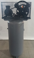 Compresseur d'air à piston à haute pression Sayiair V2080t CE à deux étages, 5 CV, 12 bars, en fonte, moteur, réservoir vertical ASME 230L