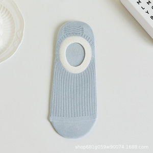 Calcetines náuticos de verano para mujer, nuevo estilo, <span class=keywords><strong>sin</strong></span> hueso, cómodos y transpirables, calcetines deportivos de algodón - Product Image 2