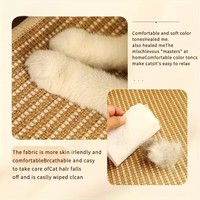 Meubles d'intérieur pour animaux de compagnie en bois au design populaire, hamac pour chat en bois, chaise longue, lit pour animaux de compagnie en toile réglable