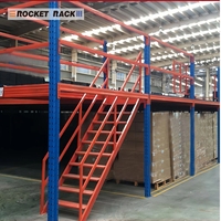 Système de rayonnage industriel en acier pour mezzanine, plateforme de stockage, rayonnage d'entrepôt