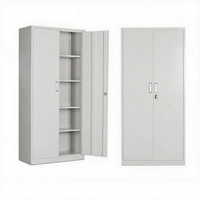 Armoire de classement en acier en gros, 2 portes verrouillables, avec 4 étagères réglables, personnalisable
