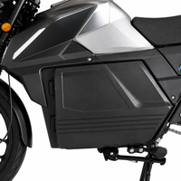 Moto électrique à batterie interchangeable 72V 85km/h, transmission par chaîne 428, double siège pour trajets quotidiens et location
