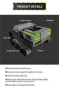 Mini Remote Control <b>Oil</b> Electric Hybrid Lawn Mower Brand <b>Engine</b> - Product Image 5
