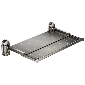 Kitchen Suction Cup Food Preparation <b>Rack</b> Wall Mounted Foldable Multi Functional Telescopic Tray With Tray - Product Image 2