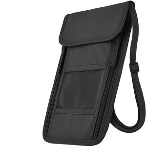 Porte-passeport de voyage en tissu nylon avec fermeture éclair, blocage RFID, super fin, imperméable, logo personnalisé de luxe, vente chaude - Product Image 2