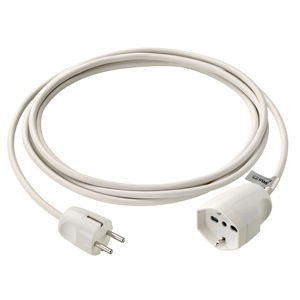 Universal White <b>Extension</b> Cord 14m Power Cable With <b>Plug</b> And <b>Socket</b> For Indoor Use - Product Image 1