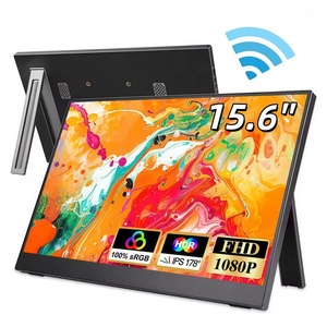 Monitor de Proyección Inalámbrico <span class=keywords><strong>ABR</strong></span> de 15.6 Pulgadas, Pantalla Portátil IPS con Rotación Automática para Laptop, Mac y Teléfono, Proyección WiFi - Product Image 1